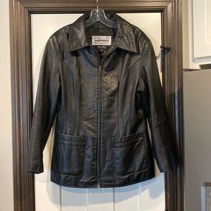 Women’s Wilson’s leather jacket, black size large